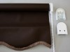Chocolate Scalloped Polyester Blinds