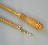 Wooden draw rods  100cm long in natural.