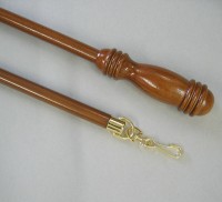 Wooden draw rods  100cm long in walnut