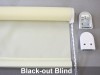 Made-up Blackout Roller Blind - Straight bottom edge in Ivory