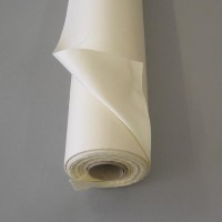 WHITE - Poly/cotton 70/30 twill lining. Rolled full-width