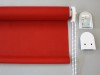 Made-up Polyester Roller Blind Kits - Straight Bottom in Red