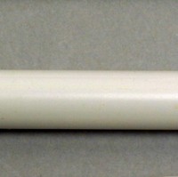 White plastic coated weighted pole. 10mm wide. 1.5 metre lengths