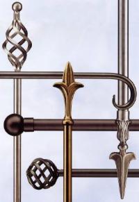 19 and 32mm Hollow Wrought Iron Poles