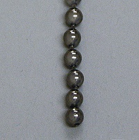 Antique silver finish brass bead chain