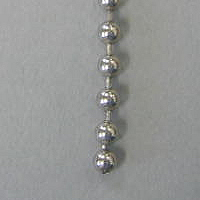 Nickel finish brass bead chain