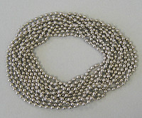 400cm - 500cm Nickel finish continuous brass bead chain ring.