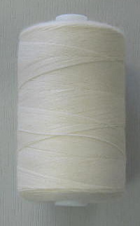 Polyfil no 75 cotton thread, 1,000m bobbin for domestic machines. Natural colour.