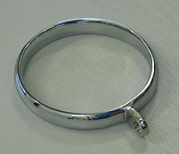 Solid brass rings - chrome finish