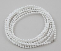 300cm - 400cm White plastic continuous bead chain ring.