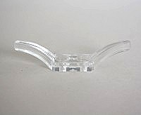 Clear plastic cleat