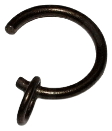 19mm Ø 'C' Curtain Rings - Black