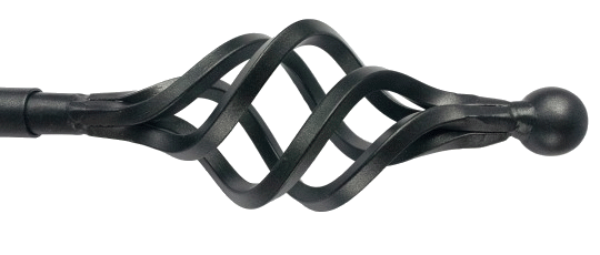 19mm Ø Cage Finial - Graphite 19mm Ø Cage Finial - Graphite