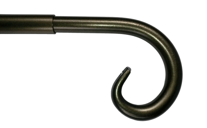 19mm Ø Curl Finial - Graphite 19mm Ø Curl Finial - Graphite