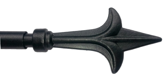 19mm Ø Spear Finial - Slate