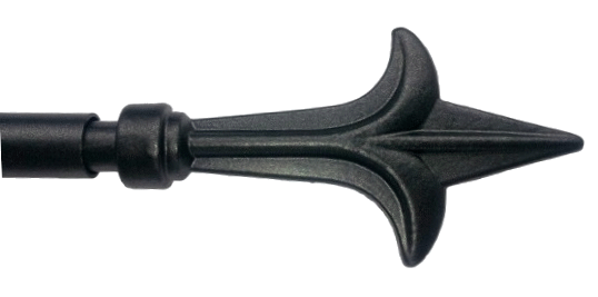 19mm Ø Spear Finial - Graphite 19mm Ø Spear Finial - Graphite