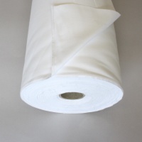 WHITE - 100% Cotton sateen lining, De-luxe Solprufe teflon crease-resistant. Rolled full-width
