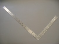 L square 1mm thick aluminium, Imperial measurements