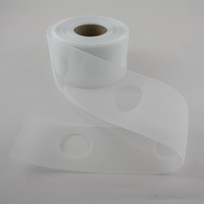 78mm Polyester Transparent Clear Eyelet Curtain Tape Accessories