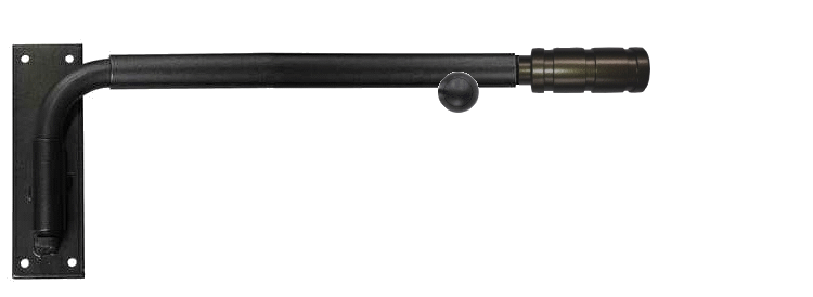 Barrel End Portiere Rod - Graphite