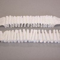 2.5cm (1in) heading tape adheres to hook tape