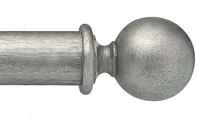 Designer Collection 63mm Ø Ball  Finial - Antique Silver