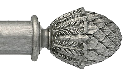 Designer Collection 63mm Ø Pineapple Finial - Antique Silver Designer Collection 63mm Ø Pineapple Finial - Antique Silver