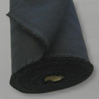 BLACK - Bolton Twill 122cm  (48in) wide. Rolled Full Width.