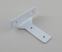 White centre bracket 8.3cm (3¼in) projection - Round holes