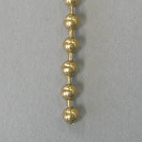 Brass finish metal bead chain