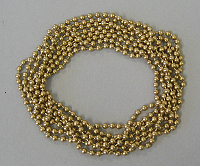 400cm - 500cm Brass finish continuous brass bead chain ring.