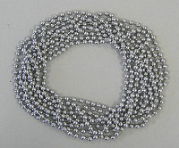 400cm - 500cm Chrome finish continuous brass bead chain ring.