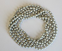 300cm - 400cm White powder coated continuous brass bead chain ring.