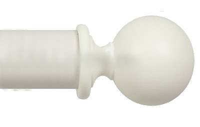 Designer Collection 63mm Ø Ball Finial - Chalk White Designer Collection 63mm Ø Ball Finial - Chalk White