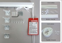 Compact Rotary Chain Roman Blind Kits