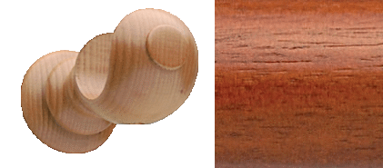 Designer Collection 63mm Ø Wooden Cup Bracket - Natural MAhogany Designer Collection 63mm Ø Wooden Cup Bracket - Natural MAhogany