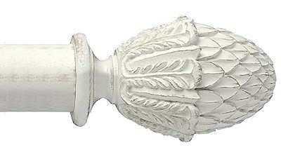Designer Collection 63mm Ø Pineapple Finial - Distressed Chalk Designer Collection 63mm Ø Pineapple Finial - Distressed Chalk