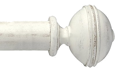 Designer Collection 63mm Ø Ribbed Finial - Distressed Chalk Designer Collection 63mm Ø Ribbed Finial - Distressed Chalk