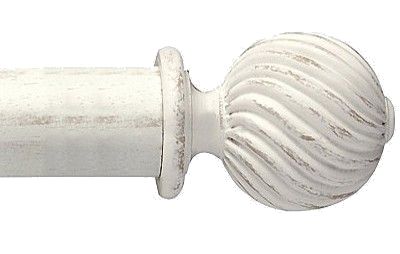 Designer Collection 63mm Ø Twisted Finial - Distressed Chalk Designer Collection 63mm Ø Twisted Finial - Distressed Chalk