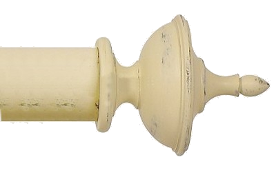 Designer Collection 63mm Ø Urn Finial - Distressed Cream Designer Collection 63mm Ø Urn Finial - Distressed Cream