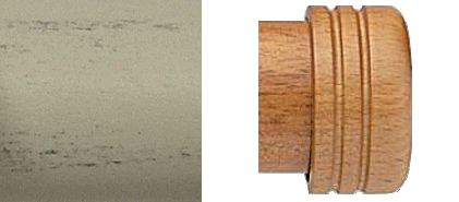 Designer Collection 63mm Ø End Stop - Distressed Sage Grey Designer Collection 63mm Ø End Stop - Distressed Sage Grey