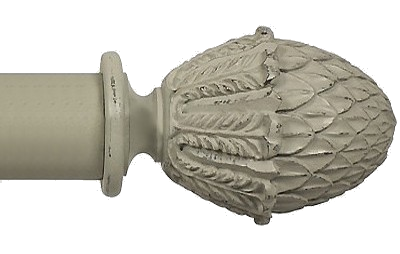 Designer Collection 63mm Ø Pineapple Finial - Distressed Sage Grey Designer Collection 63mm Ø Pineapple Finial - Distressed Sage Grey