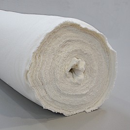 WHITE - Domett interlining, 260g/m2, 137cm (54in) wide