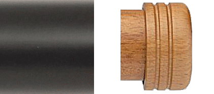 Designer Collection 63mm Ø End Stop - Ebony Designer Collection 63mm Ø End Stop - Ebony