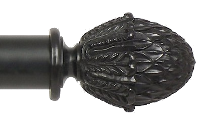 Designer Collection 63mm Ø Pineapple Finial - Ebony Designer Collection 63mm Ø Pineapple Finial - Ebony