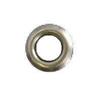Nickel finish, brass two-part eyelets 5mm diameter. Sold in packs of 25