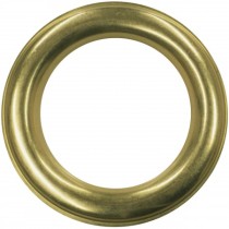 Polished brass finish, brass two-part eyelets 25mm diameter