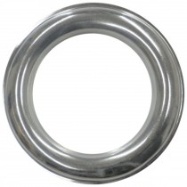 Chrome finish, brass two-part eyelets 25mm diameter