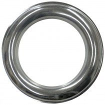 Bright gunmetal finish, brass two-part eyelets 25mm diameter
