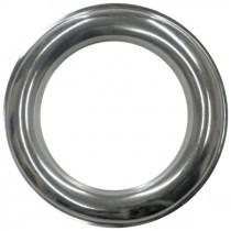 Bright gunmetal finish, brass two-part eyelets 40mm diameter